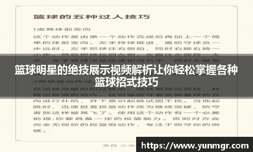 篮球明星的绝技展示视频解析让你轻松掌握各种篮球招式技巧